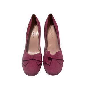 Y2K Apostrophe Magenta High Heels with Bow Detail Size 10